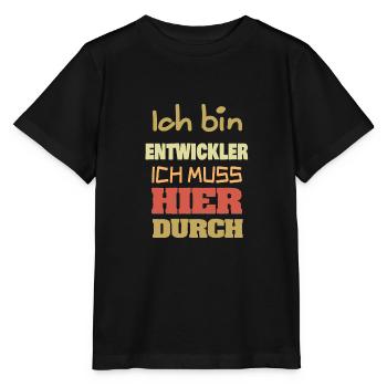 Entwickler als Beruf - Stanley/Stella Kinder T-Shirt MINI CREATOR  - Schwarz - Vorne - Mikhail (115cm)