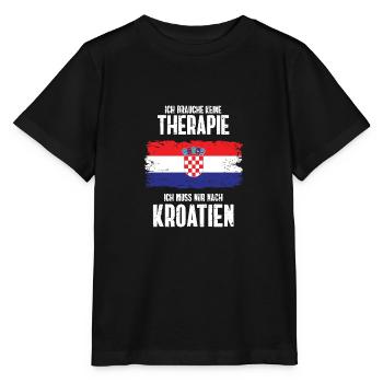 Therapie Kroatien Adria Urlaub Geschenk Sommer - Stanley/Stella Kinder T-Shirt MINI CREATOR  - Schwarz - Vorne - Mikhail (115cm)