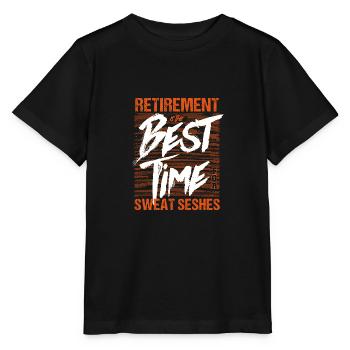 La retraite est le meilleur moment pour s’amuser - T-shirt bio MINI CREATOR Stanley/Stella Enfant - noir - Devant - Mikhail (115cm)