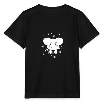 kleiner Elefant - Zootiere - Tierfreund - Stanley/Stella Kinder T-Shirt MINI CREATOR  - Schwarz - Vorne - Mikhail (115cm)