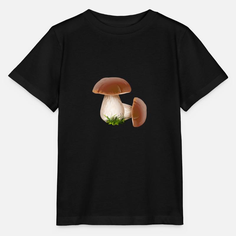 Champignons cueillettes cueillettes champignons - T-shirt bio MINI CREATOR Stanley/Stella Enfant - noir