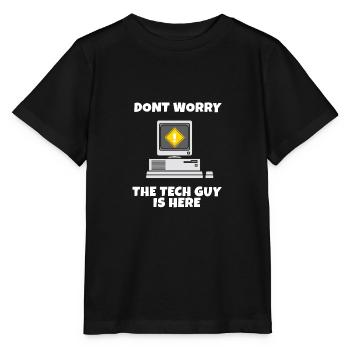 Exécuter cmd | Nerd informatique | Concepteur web | CSS | exe - T-shirt bio MINI CREATOR Stanley/Stella Enfant - noir - Devant - Mikhail (115cm)