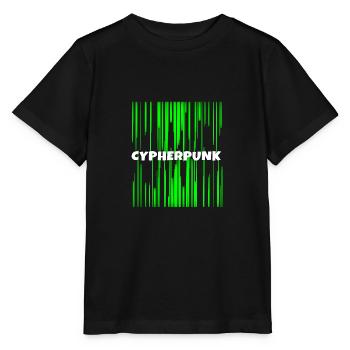 Cypherpunk | Cyber Punk | IT Nerd Geek Programmi - Stanley/Stella Kinder T-Shirt MINI CREATOR  - Schwarz - Vorne - Mikhail (115cm)