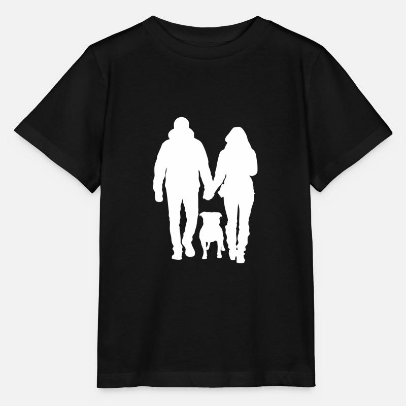 Paar mit Stafford - Stanley/Stella Kinder T-Shirt MINI CREATOR  - Schwarz