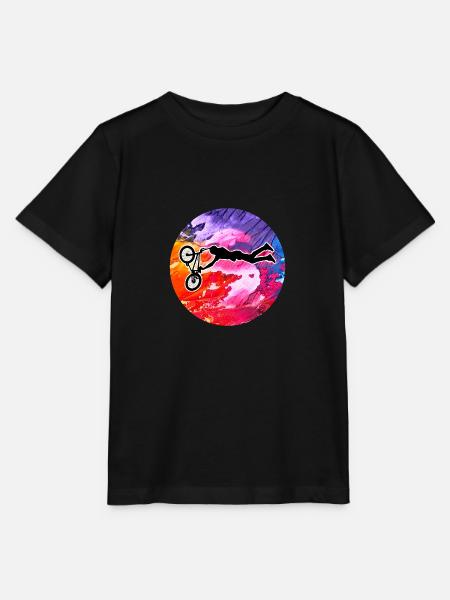 Bmx Biker Fahrrad - Stanley/Stella Kinder T-Shirt MINI CREATOR - Schwarz
