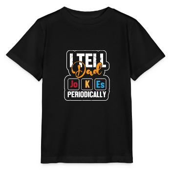 Tableau périodique - T-shirt bio MINI CREATOR Stanley/Stella Enfant - noir - Devant - Mikhail (115cm)