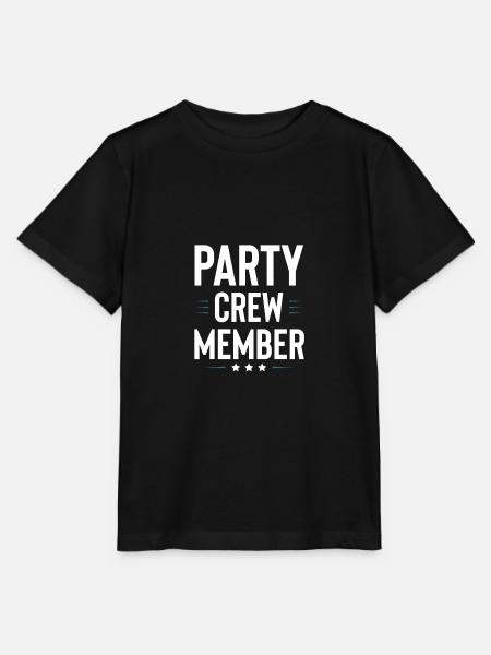 Party Crew - Stanley/Stella Kinder T-Shirt MINI CREATOR  - Schwarz