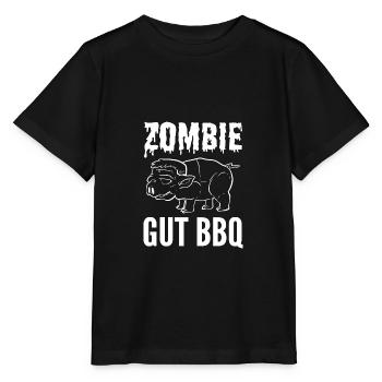 Zombie Gut BBQ Meataran Gift - Stanley/Stella MINI CREATOR Kids’ T-Shirt - black - Front - Mikhail (115cm)