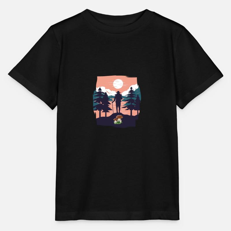 Schwammerljäger Steinpilz Steinpilze - Stanley/Stella Kinder T-Shirt MINI CREATOR - Schwarz