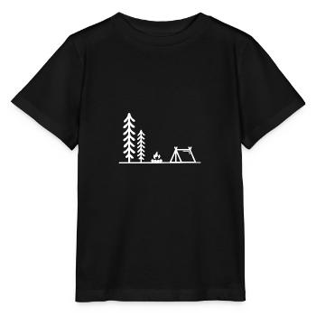 Camping and camping - Stanley/Stella MINI CREATOR Kids’ T-Shirt - black - Front - Mikhail (115cm)