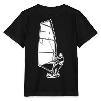 Véliplanchistes - T-shirt bio MINI CREATOR Stanley/Stella Enfant - noir - Devant - Mikhail (115cm)