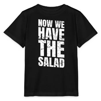MAINTENANT, NOUS AVONS LA SALADE - T-shirt bio MINI CREATOR Stanley/Stella Enfant - noir - Devant - Mikhail (115cm)