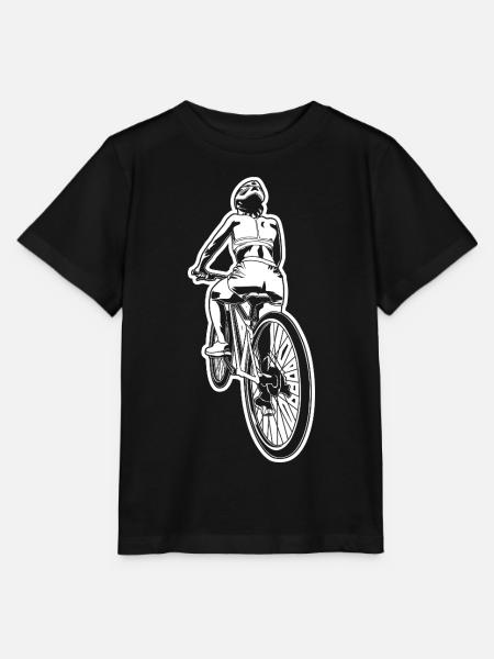 Radsportliebhaberin - Stanley/Stella Kinder T-Shirt MINI CREATOR - Schwarz