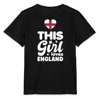 England Flag Vintage English Flag UK GB - Stanley/Stella MINI CREATOR Kids’ T-Shirt - black - Front - Mikhail (115cm)