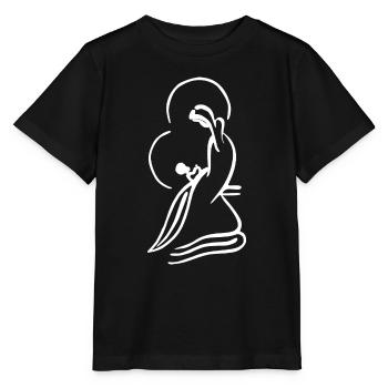 Vierge marie et l'enfant jésus - T-shirt bio MINI CREATOR Stanley/Stella Enfant - noir - Devant - Mikhail (115cm)