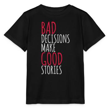 Mauvaises décisions, belles histoires - T-shirt bio MINI CREATOR Stanley/Stella Enfant - noir - Devant - Mikhail (115cm)