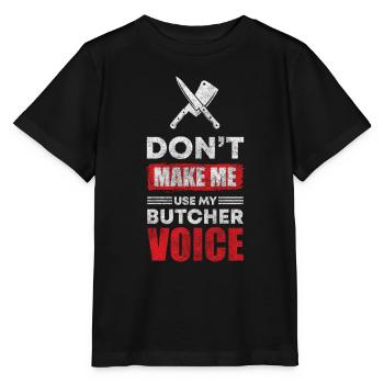 Butcher Butcher Sausage - Stanley/Stella MINI CREATOR Kids’ T-Shirt - black - Front - Mikhail (115cm)