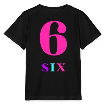 Sechs-6-jähriges Jubiläum - Stanley/Stella Kinder T-Shirt MINI CREATOR  - Schwarz - Vorne - Mikhail (115cm)