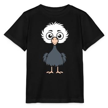 ostrich - Stanley/Stella MINI CREATOR Kids’ T-Shirt - black - Front - Mikhail (115cm)
