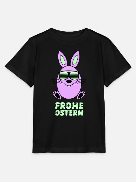 frohe ostern hase 1 - Stanley/Stella Kinder T-Shirt MINI CREATOR - Schwarz