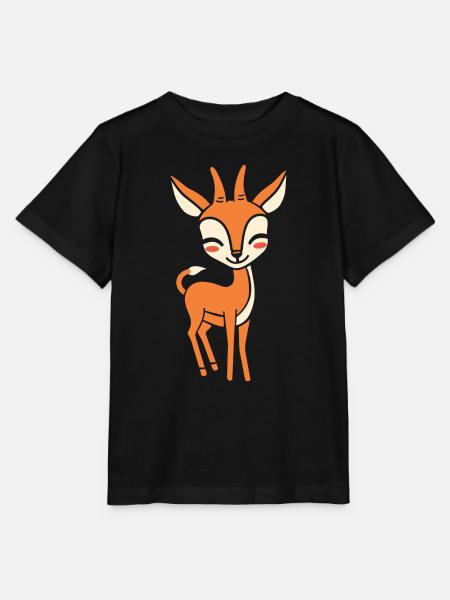 Gazelle - Stanley/Stella Kinder T-Shirt MINI CREATOR - Schwarz