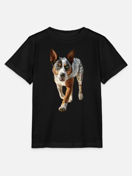 Australischer Treibhund - Stanley/Stella Kinder T-Shirt MINI CREATOR  - Schwarz