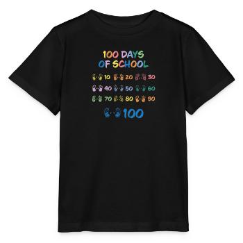 Happy 100 Day School Celebration Party - Stanley/Stella MINI CREATOR Kids’ T-Shirt - black - Front - Mikhail (115cm)