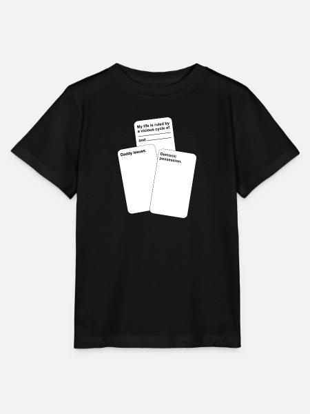 Lustige Karten gegen die Menschheit - Stanley/Stella Kinder T-Shirt MINI CREATOR  - Schwarz
