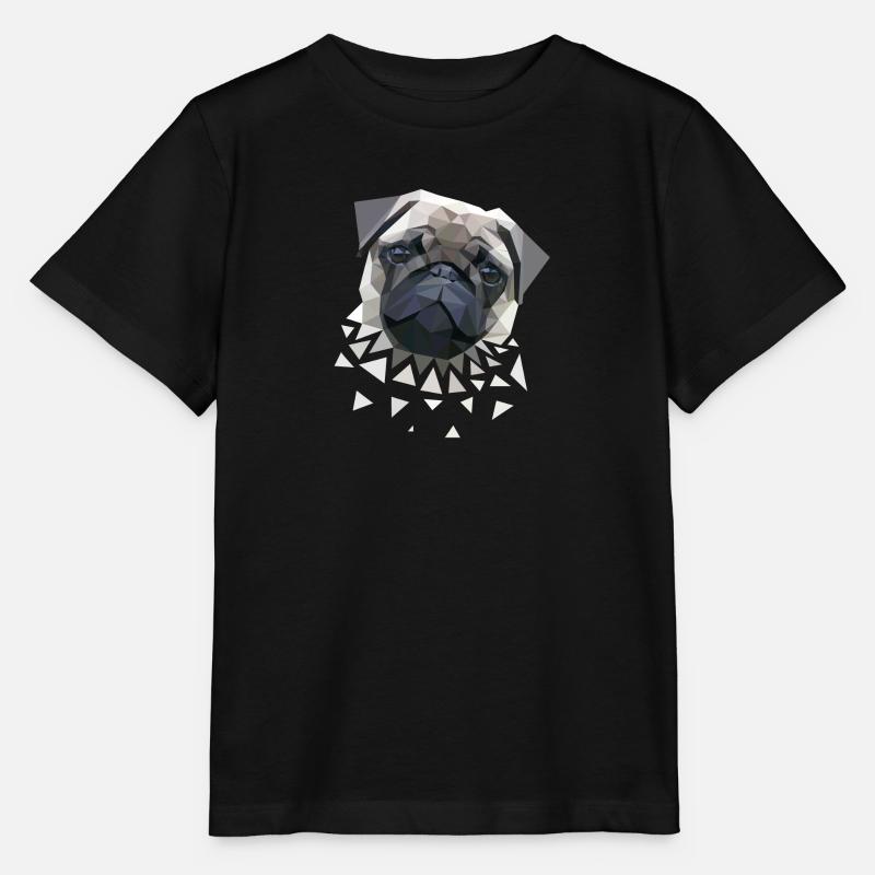 Mops - Stanley/Stella Kinder T-Shirt MINI CREATOR  - Schwarz