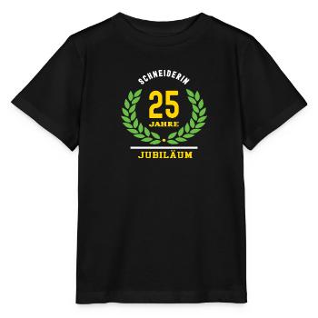 Schneiderin Jubiläum 25 Jahre 25 jähriges Jubi - Stanley/Stella Kinder T-Shirt MINI CREATOR  - Schwarz - Vorne - Mikhail (115cm)
