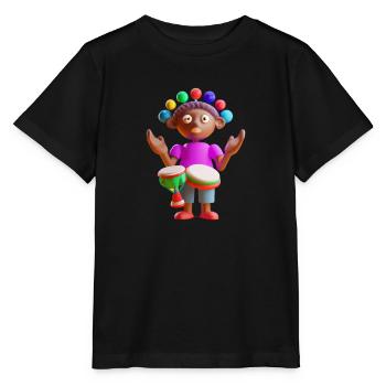 FUNNY 23 - Stanley/Stella MINI CREATOR Kids’ T-Shirt - black - Front - Mikhail (115cm)