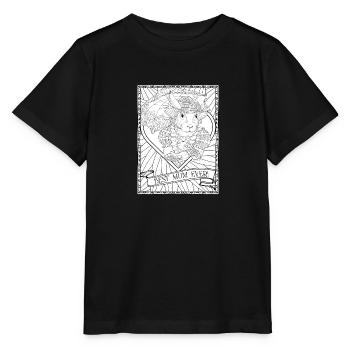 Best Mum Ever Vintage Fantasy Rabbit Mother's Day - Stanley/Stella MINI CREATOR Kids’ T-Shirt - black - Front - Mikhail (115cm)