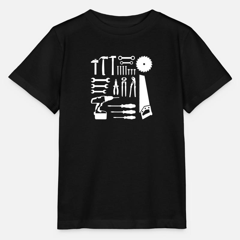 Outil - T-shirt bio MINI CREATOR Stanley/Stella Enfant - noir