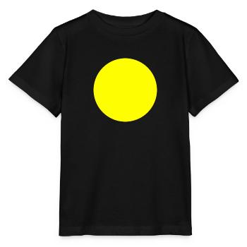 Kreis gelb - Stanley/Stella Kinder T-Shirt MINI CREATOR  - Schwarz - Vorne - Mikhail (115cm)