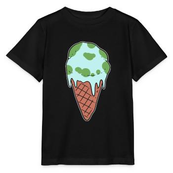 Melting Earth Environmental Activist - Stanley/Stella MINI CREATOR Kids’ T-Shirt - black - Front - Mikhail (115cm)