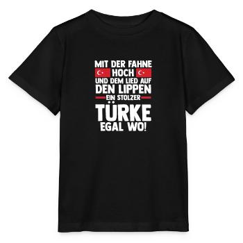 Turks Turkish Turkey - Stanley/Stella MINI CREATOR Kids’ T-Shirt - black - Front - Mikhail (115cm)