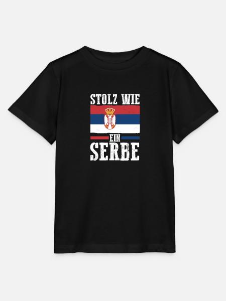 Serben Serbisch Serbien - Stanley/Stella Kinder T-Shirt MINI CREATOR - Schwarz