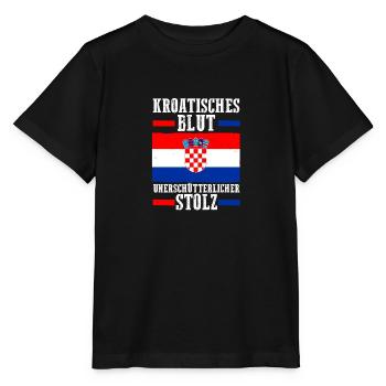 Croate Croate Croatie - T-shirt bio MINI CREATOR Stanley/Stella Enfant - noir - Devant - Mikhail (115cm)