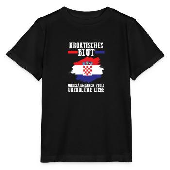 Croate Croate Croatie - T-shirt bio MINI CREATOR Stanley/Stella Enfant - noir - Devant - Mikhail (115cm)