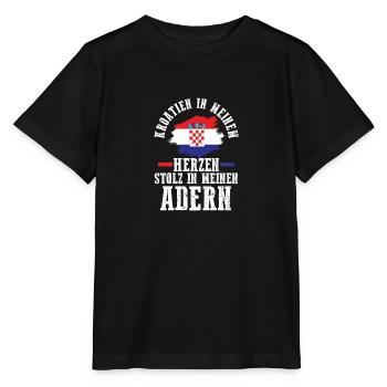 Croate Croate Croatie - T-shirt bio MINI CREATOR Stanley/Stella Enfant - noir - Devant - Mikhail (115cm)
