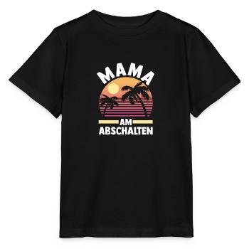 Urlaub Urlauberin Mutter Mama - Stanley/Stella Kinder T-Shirt MINI CREATOR  - Schwarz - Vorne - Mikhail (115cm)