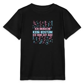 Costume de carnaval Carnaval - T-shirt bio MINI CREATOR Stanley/Stella Enfant - noir - Devant - Mikhail (115cm)
