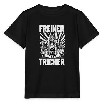 freiner c'est tricher - T-shirt bio MINI CREATOR Stanley/Stella Enfant - noir - Devant - Mikhail (115cm)