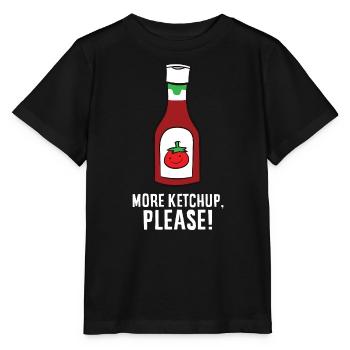 Ketchup - Plus de ketchup, s’il vous plaît ! - T-shirt bio MINI CREATOR Stanley/Stella Enfant - noir - Devant - Mikhail (115cm)
