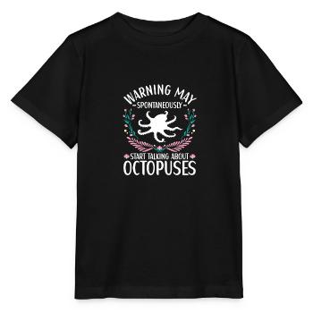 Octopus Outfit Octopus Octopus - Stanley/Stella MINI CREATOR Kids’ T-Shirt - black - Front - Mikhail (115cm)