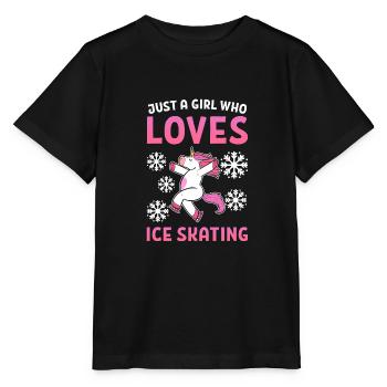 Patinage sur glace Patinage sur glace Patinage sur glace - T-shirt bio MINI CREATOR Stanley/Stella Enfant - noir - Devant - Mikhail (115cm)