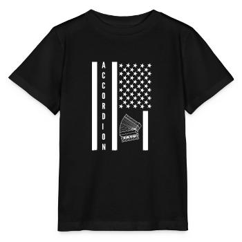 Accordéon - T-shirt bio MINI CREATOR Stanley/Stella Enfant - noir - Devant - Mikhail (115cm)
