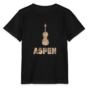 Cello Violin Viola Orchestra Aspen - Stanley/Stella MINI CREATOR Kids’ T-Shirt - black - Front - Mikhail (115cm)