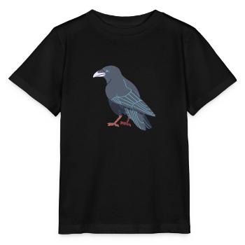 Corneille noire - T-shirt bio MINI CREATOR Stanley/Stella Enfant - noir - Devant - Mikhail (115cm)