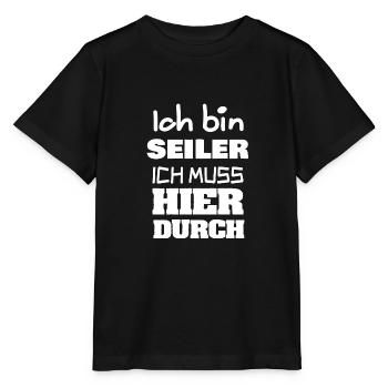 Geschenk für Seiler - Stanley/Stella Kinder T-Shirt MINI CREATOR  - Schwarz - Vorne - Mikhail (115cm)